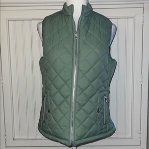 Allegra K Women's Quilted Sage Vest